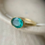 Indicolite Tourmaline Ring