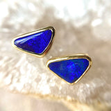 Cobolt Opal Stud earrings