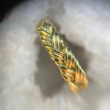 Hand Woven Gold Band