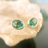 Oval Tourmaline Studs