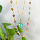 Chrysoprase Pendant Necklace