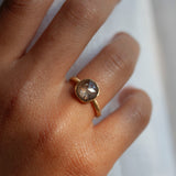 Salt and Pepper Cognac Diamond Ring