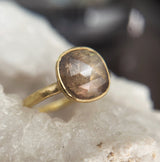 Salt and Pepper Cognac Diamond Ring