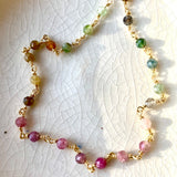 Tourmaline beaded necklace
