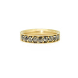 Natural Grey Diamond Half Eternity Ring