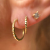 Textured Gold Hoops