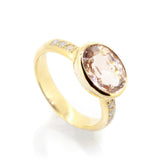 Morganite and Diamond Ring