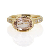 Morganite and Diamond Ring