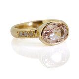 Morganite and Diamond Ring