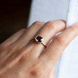 Teal Blue Spinel Ring