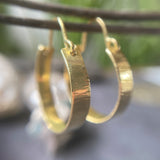Textured Gold Hoops