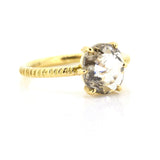 Oval Rose Cut Diamond Claw Ring