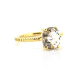 Oval Claw Set Diamond Ring