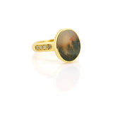 Portrait Agate diamond ring