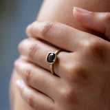 Teal Blue Spinel Ring