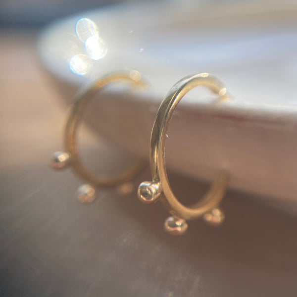 Dot Hoop Earrings