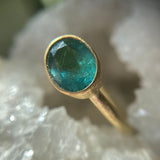 Indicolite Tourmaline Ring