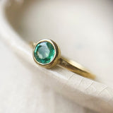 Rough Luxe Small Emerald Ring