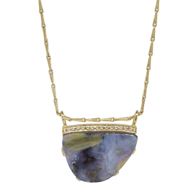 Opal and Diamond Necklace