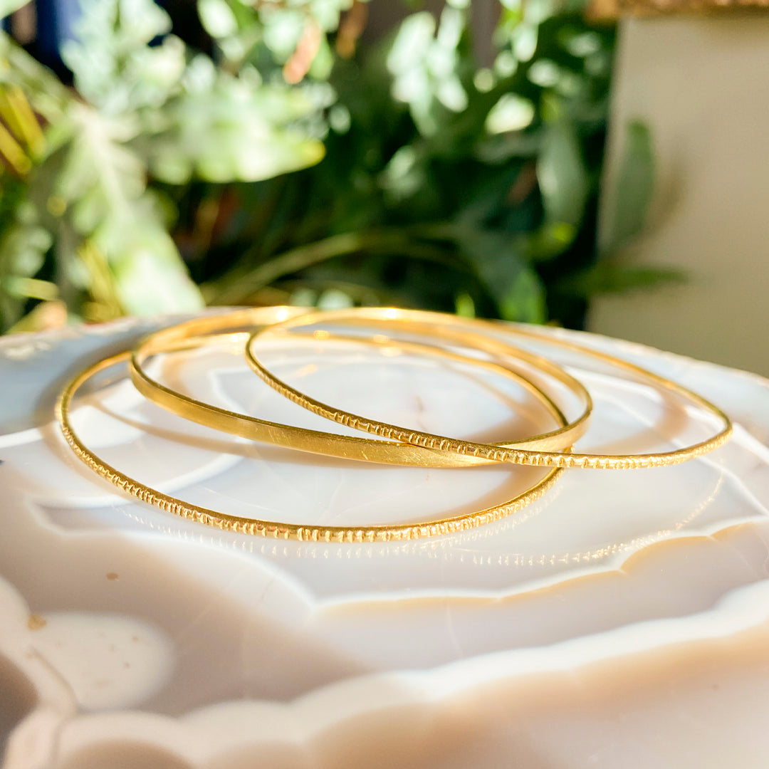 Set of golden bangles Sorrel Bay
