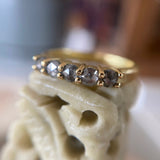 Grey Diamond Half Eternity Ring