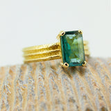 Indicolite Tourmaline Ring