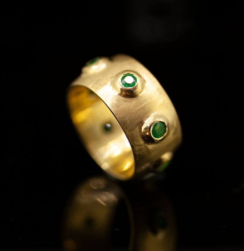 Emerald Cigar Ring
