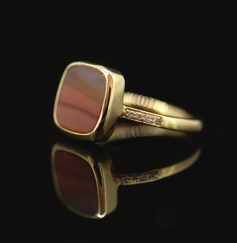 Agate Sunrise Ring