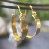 Textured Gold Hoops