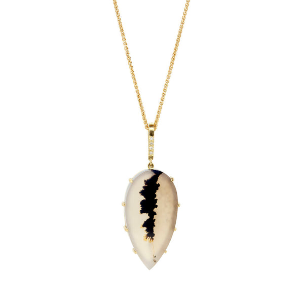 Agate Leaf Pendant