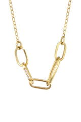 Chain Link Diamond Necklace