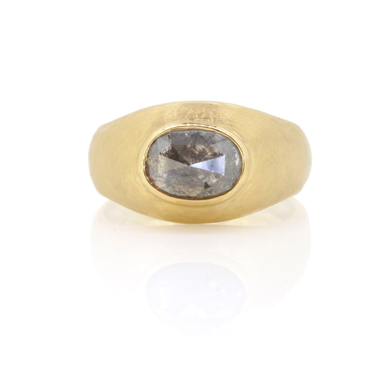 Grey Diamond Bombe Ring
