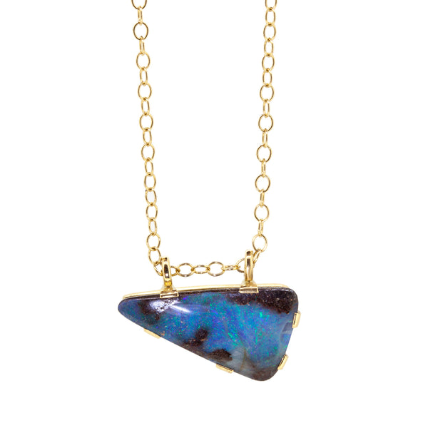 Irregular Boulder Opal Necklace