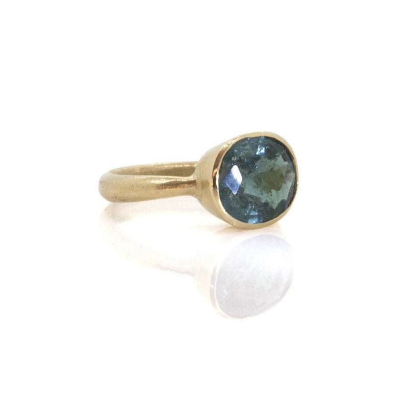 Indicolite Tourmaline Ring