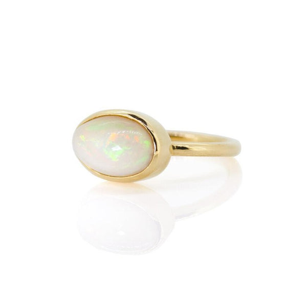 Opal Cabuchon Ring