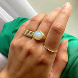 Opal Bombe Ring