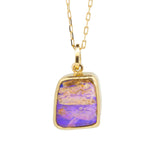 Pink Boulder Opal Necklace