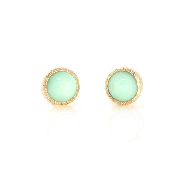 Chrysoprase Sparkle Studs