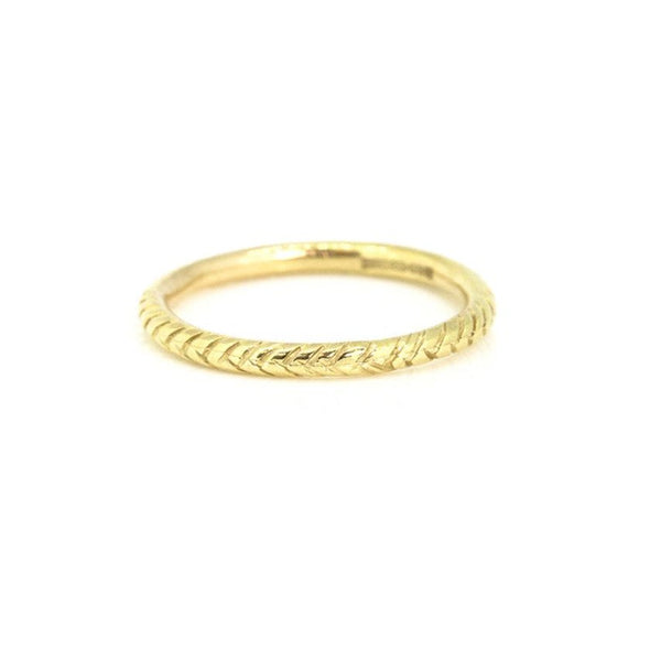 Chevron Gold Band